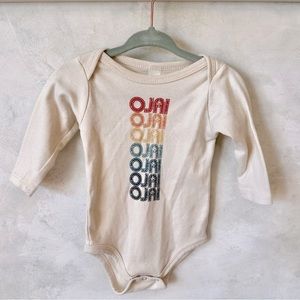 Ojai California long sleeved Baby Onesie : size 3-6 months